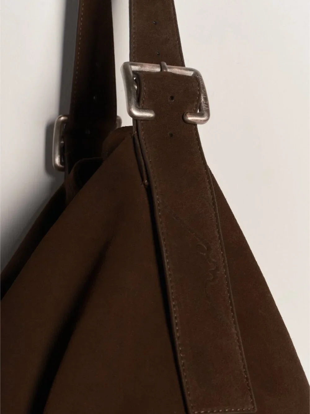 Free People Brown Suede Hobo Tote - Picture 7 of 8